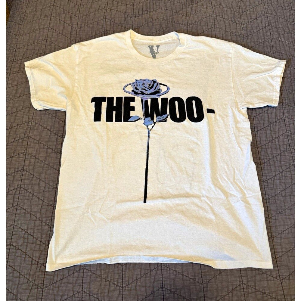 Vlone x Pop Smoke The Woo White Tee Sz L